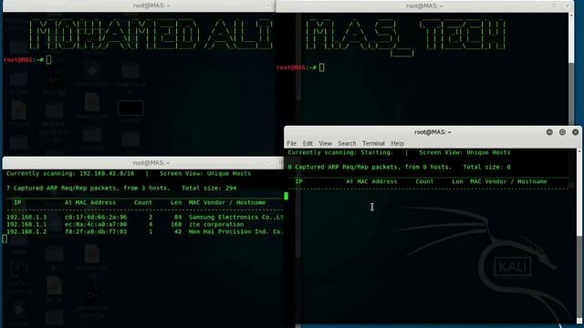 #KALI LINUX (netdiscover) смотреть онлайн