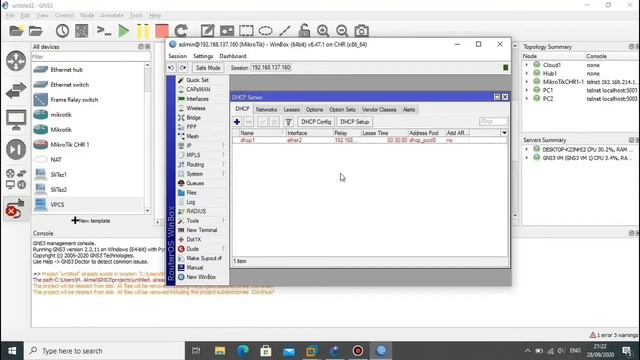 Konfigurasi FTP Server di GNS3 menggunakan Winbox dan Filezilla смотреть онлайн