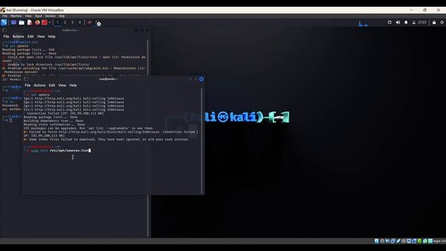 kali linux network connection errors and update and installation failure it will work all Linux OS. смотреть онлайн