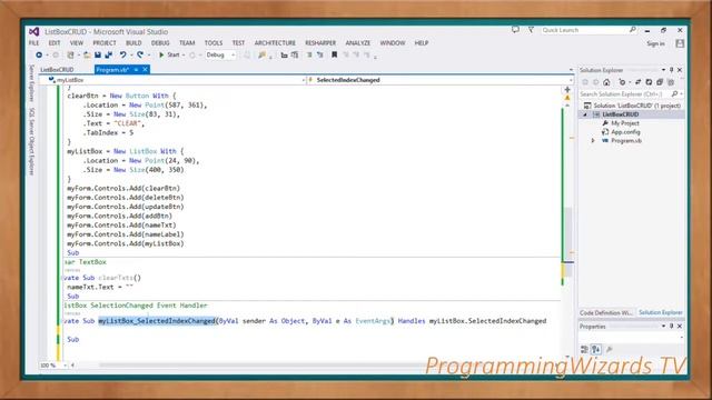 VB.NET S1E7 : ListBox CRUD - ADD UPDATE DELETE CLEAR смотреть онлайн