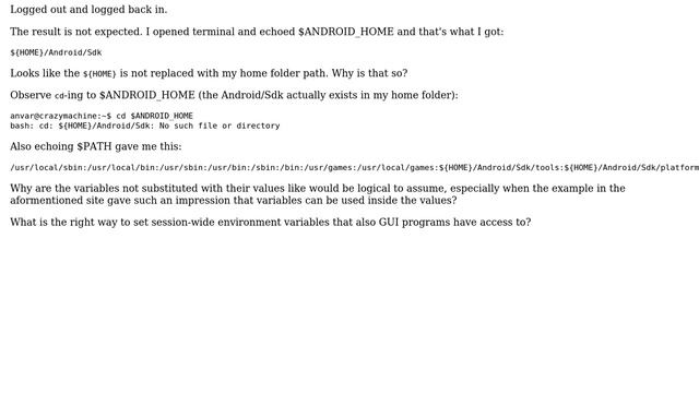 Ubuntu: How to set session-wide environment variables and PATH? смотреть онлайн