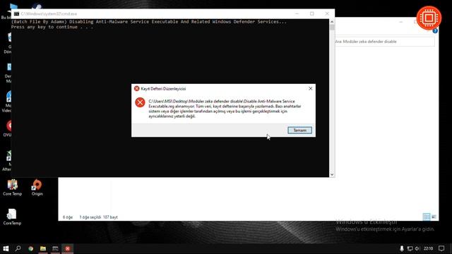 Antimalware Service Executable Kapatma 2022 (Win11-Win10) смотреть онлайн
