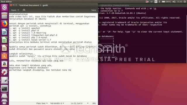 Cara Menjalankan Database di Ubuntu смотреть онлайн