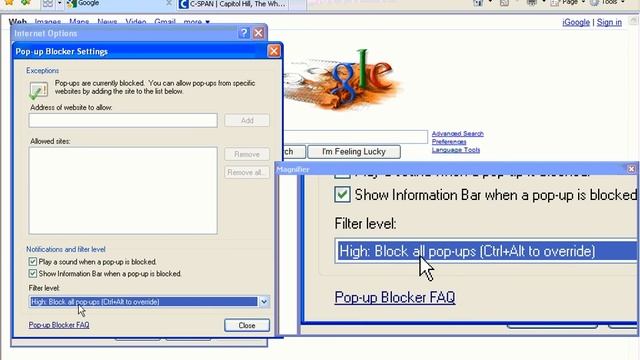 Block Pop-Ups in internet explorer 7 one click easy free no download смотреть онлайн