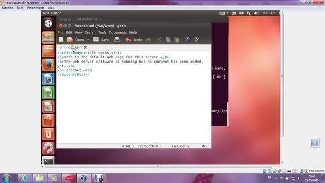 Test Apache LINUX UBUNTU 12.04 смотреть онлайн