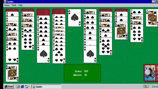 spider solitaire #1 смотреть онлайн