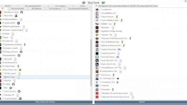 How to download and install sky client for hypixel skyblock