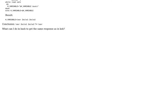Difference between bash-shell and ksh-shell by using while with read - what can I do in bash for... смотреть онлайн