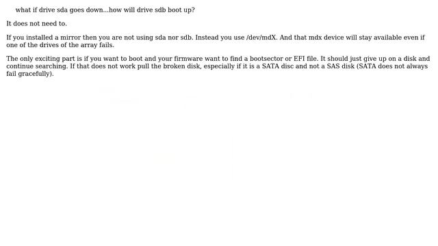 Linux raid questions: How to boot if one drive fails? (3 Solutions!!) смотреть онлайн