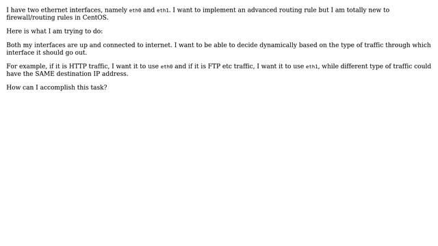Unix & Linux: Firewall/routing rule in Centos for this setup смотреть онлайн