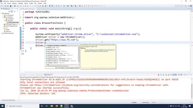 Basic Browser Commands - Selenium Tutorials смотреть онлайн