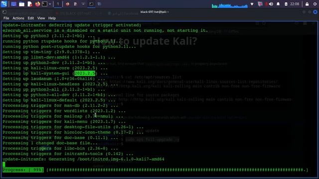 How to Update to Kali Linux 2023.1 | Update Your Existing Kali Linux 2022.4 to Kali Linux 2023.1 смотреть онлайн