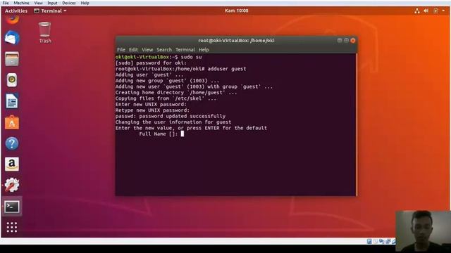 "Add User" UBUNTU SERVER 18.04 LTS смотреть онлайн
