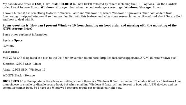 Windows 10 / Linux Dual Boot - Boot-loader Problems смотреть онлайн