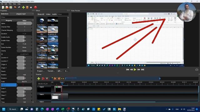 Create and use animated shapes in the OpenShot video editor. смотреть онлайн
