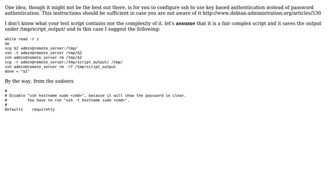 Unix & Linux: Run local scripts on multiple servers using sudo user through a script смотреть онлайн