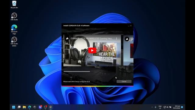 Installing iCUE Software for Corsair Virtuso RGB Wireless Headset on Windows 11 Ryzen 9 6900HS смотреть онлайн