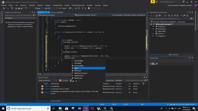 Programa #8 Conversor de temperaturas Windows Forms C# смотреть онлайн