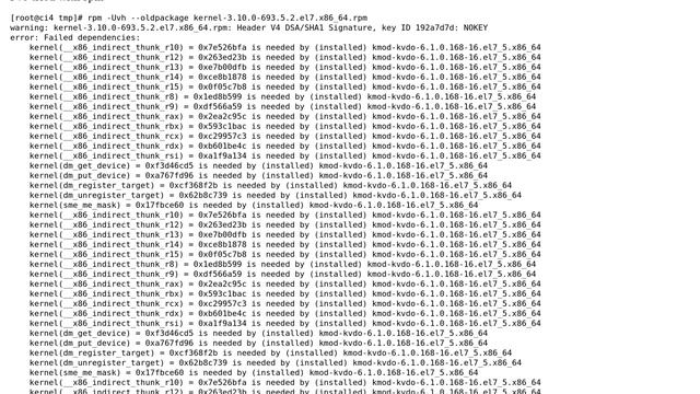 Downgrade kernel in CentOS from 3.10.0-862.3.3 to 3.10.0-693.5.2, how to resolve missing... смотреть онлайн