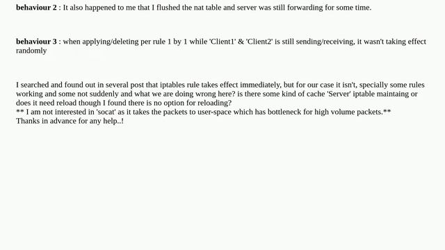 iptable's ip forwarding results in weird behaviour смотреть онлайн