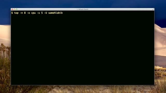 top (unix process basics) смотреть онлайн