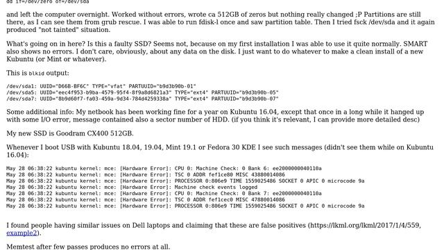 Unix & Linux: SSD messed up - no idea how to fix it on Linux смотреть онлайн