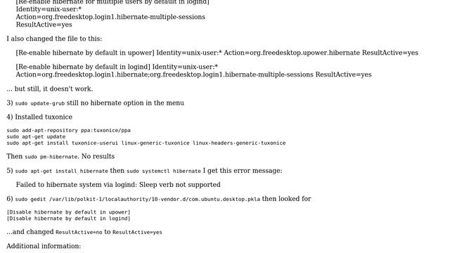 Ubuntu: How to enable hibernation on ubuntu 16.04? смотреть онлайн
