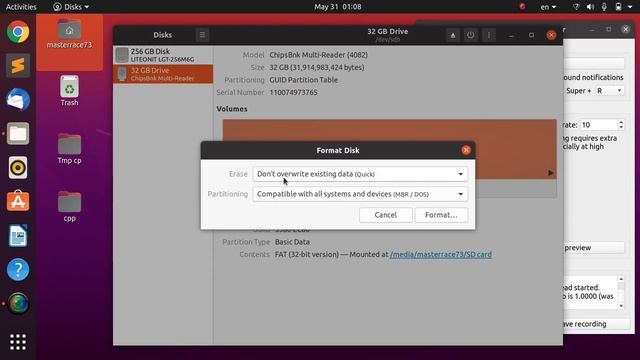 Alternative solution for Ubuntu 20.04 formatting problem смотреть онлайн