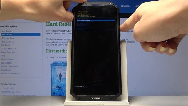 Recovery Mode in OUKITEL WP2 - Android System Recovery смотреть онлайн