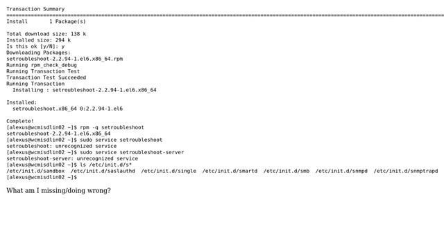 DevOps & SysAdmins: SETroubleShoot "unrecognized service" error смотреть онлайн