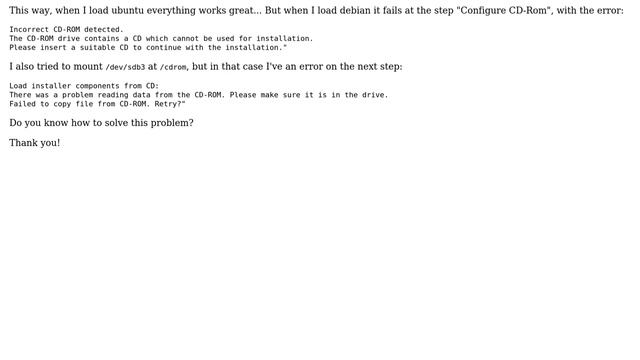 Unix & Linux: Manually create grub entry for iso debian file : cannot copy cdrom (2 Solutions!!) смотреть онлайн