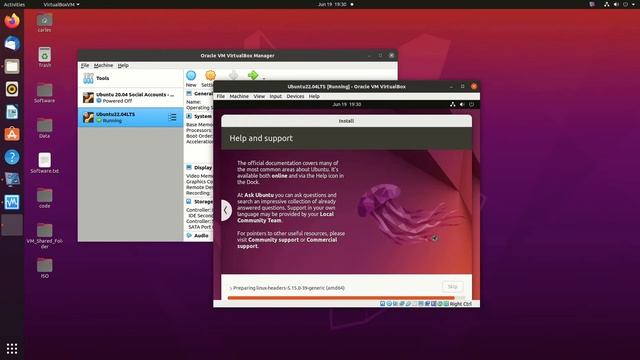Install Ubuntu 22.04 LTS on VirtualBox under Linux - real time all steps slow video смотреть онлайн