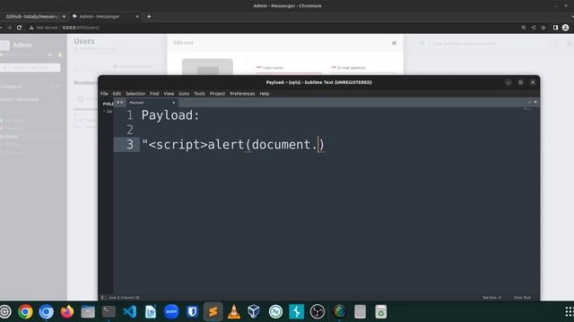 CVE-2023-30096 - Stored XSS in TotalJS Messenger, user field #cve #infosec #xss #hacking смотреть онлайн