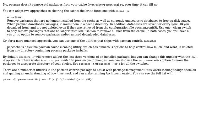 Unix & Linux: How to delete old packages installed by pacman in Arch Linux? (4 Solutions!!) смотреть онлайн