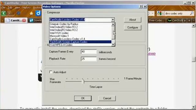 Installing CamStudio Lossless Codec 1.5 via 2.6Beta смотреть онлайн
