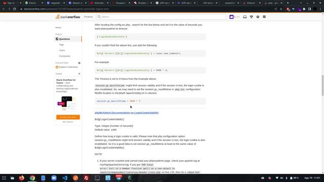 PhpMyAdmin Session Timeout - Ubuntu Server - GNU/Linux смотреть онлайн