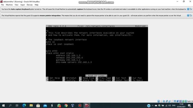 pengaturan ip id debian dan menghubungkan windows dengan debian di virtual box смотреть онлайн