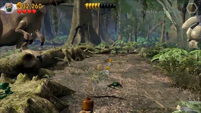 LEGO Jurassic World - 100% Guide - #12 The Spinosaurus - All Collectibles (Minikits & Amber Bricks)