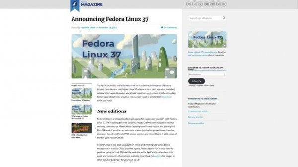 Fedora Linux 37 Release Is Here To Download | Linux News