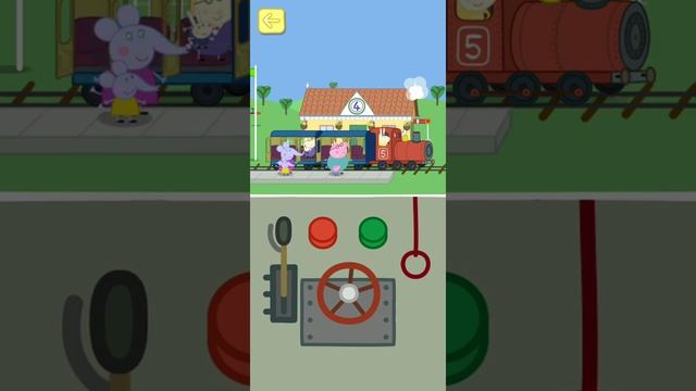 Peppa Pig Theme Park train ride game (iOS, Android) for kids | Ginny Games (vertical video) смотреть онлайн