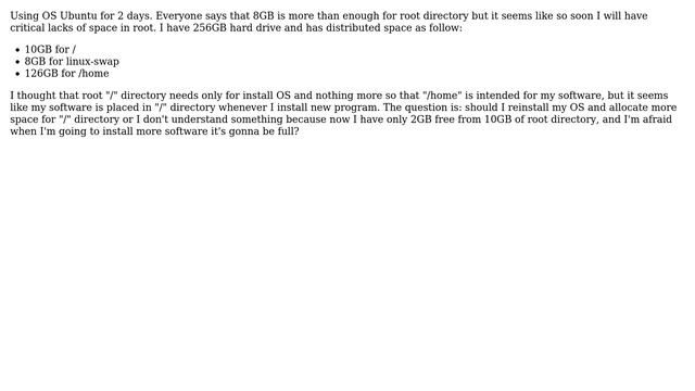 Ubuntu: Why I have lack of space in root directory? смотреть онлайн