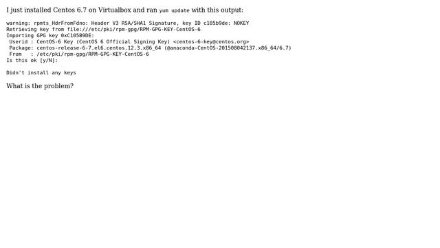Unix & Linux: Yum Update Exits With 