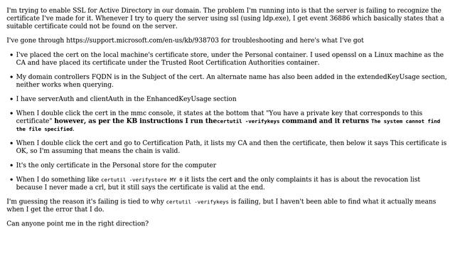 DevOps & SysAdmins: AD server not using cert for Active Directory LDAP + SSL (2 Solutions!!) смотреть онлайн