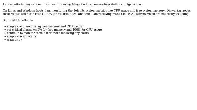 Does it make sense to monitor free memory and CPU usage on servers? смотреть онлайн