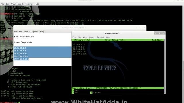 fping KALILINUX part1 YouTube 01 смотреть онлайн