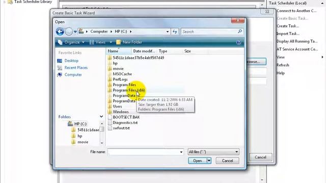 Windows Vista: Task Program Scheduler смотреть онлайн