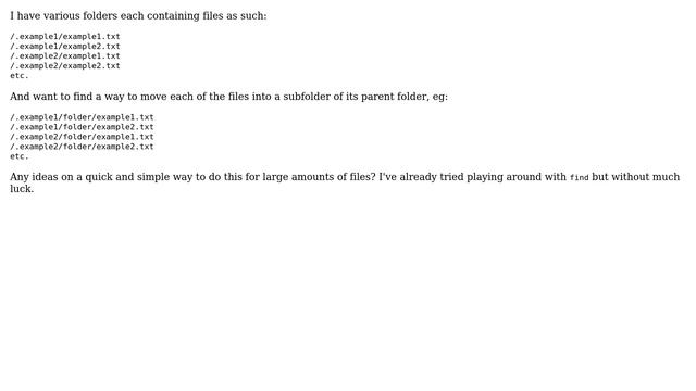 Unix & Linux: Move files from various subfolders into sub-subfolders (2 Solutions!!) смотреть онлайн