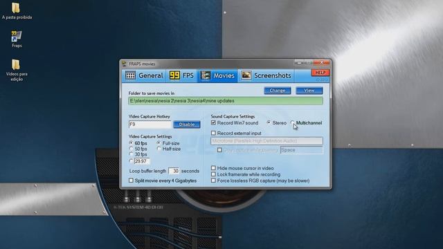 Configurando o Fraps смотреть онлайн