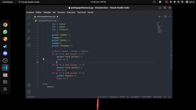 Iniciante em Python 3 - Programando um JoKenPo! смотреть онлайн