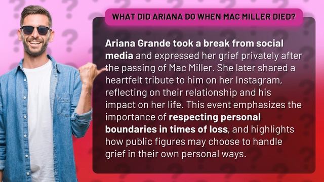 What did Ariana do when Mac Miller died? смотреть онлайн